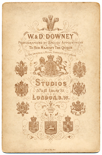 W. & D. Downey - London - Sarah Bernhardt - backside