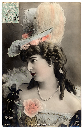 Boudoir Cards Belle Epoque Postcards Belle Epoque Hat Fashion