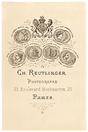 Ch. Reutlinger - cabinet card back