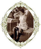 French Postcards ~ boudoir scenes