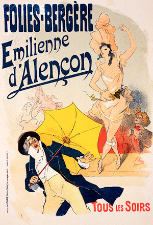 Emilienne d'Alençon at Folies Bergère